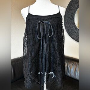 Velvet Brand Elegant Black Lace Women’s Camisole